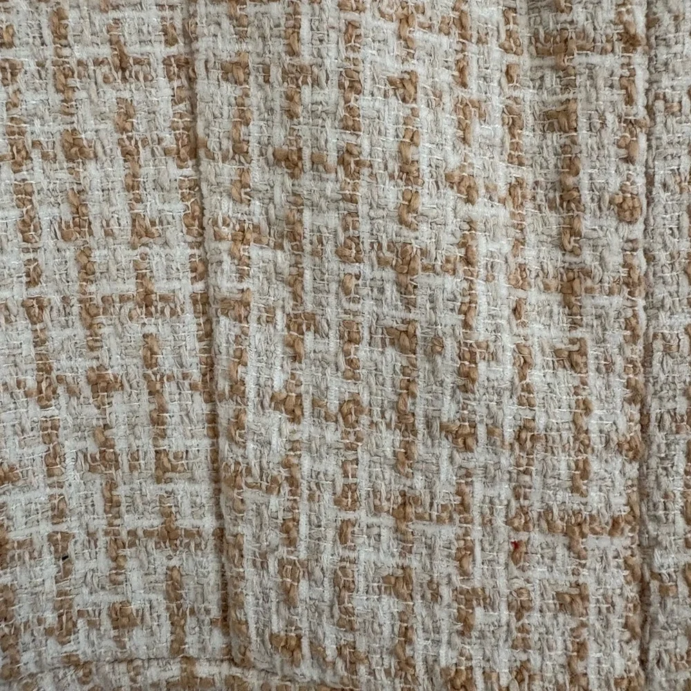 TCEC Black and White Tweed Puff-Sleeve Jumpsuit - Picture 6 of 12